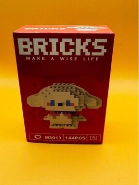 Mini Bricks Building Blocks Set (Cinnamon Roll-Hello Kitty) New